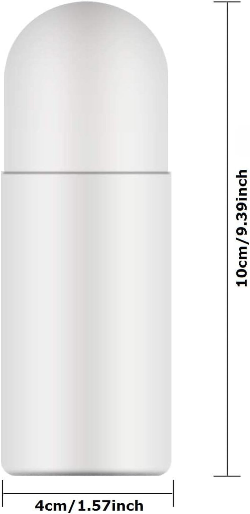 4 Stück 50Ml Kunststoff Leer Roller Flaschen Roll on Flaschen Aromatherapie Flaschen Mit Rollenkugel, Für Duft Öle Parfüm Reisen Abfüllung (Weiß)